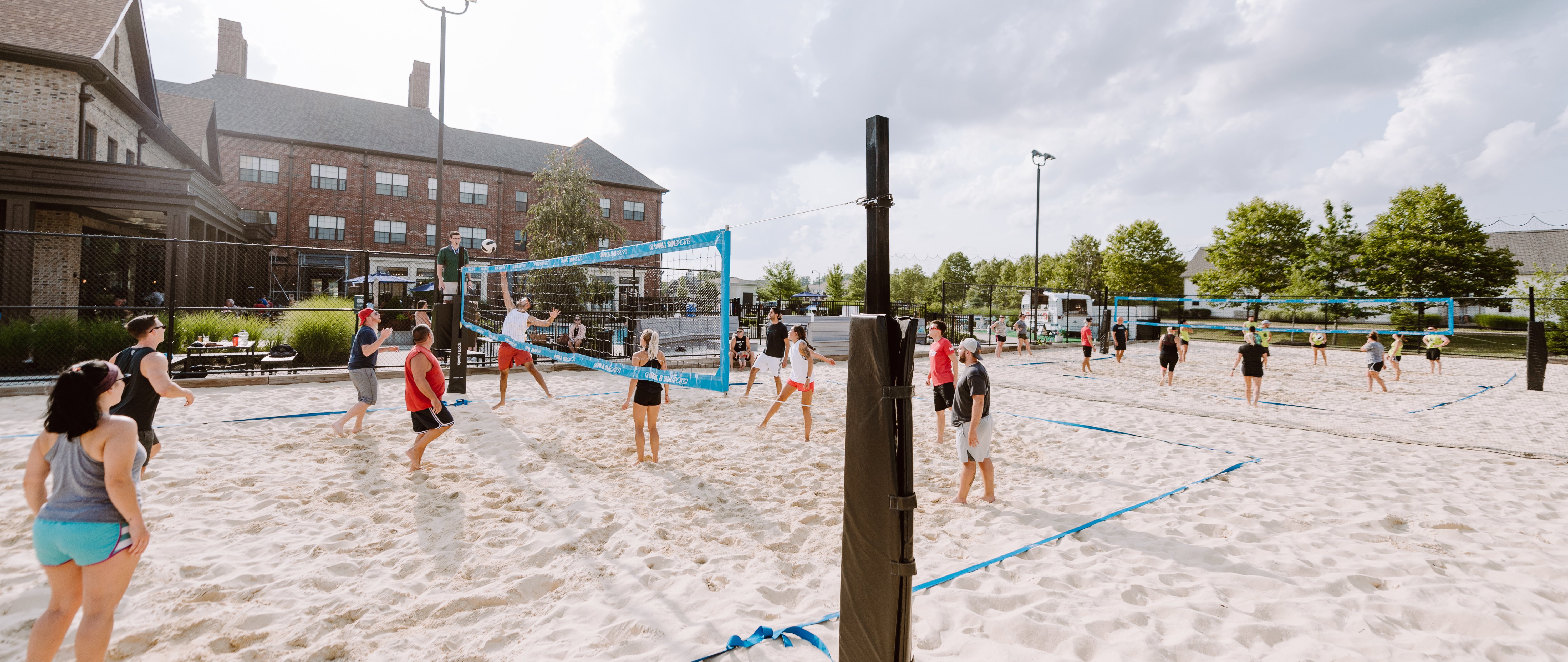 Sand Volleyball Leagues at the Goat Bar & Restaurant in Columbus, Durham, Nashville, and Louisville